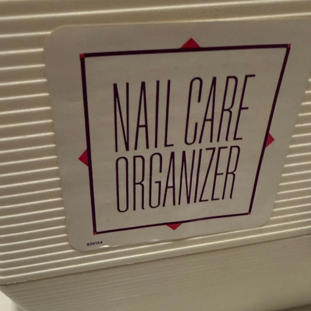 White Nail Care Organizer 1980s